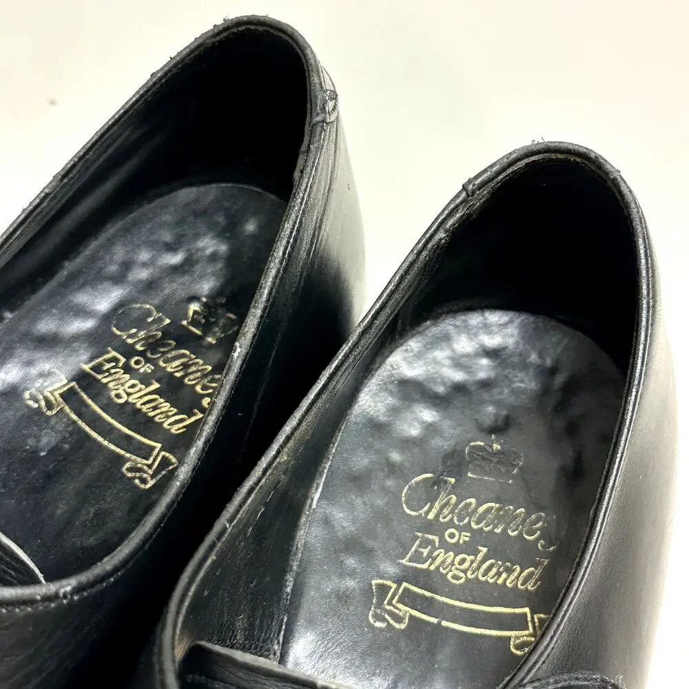 VGUC Cheaney of England Black Calf Derby C1242 352-354V Made in England US 11
